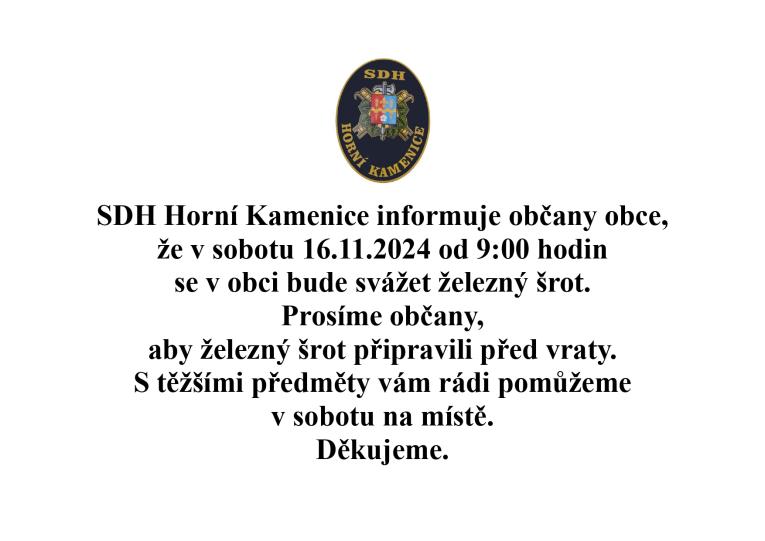Svoz kovového odpadu - šrotu